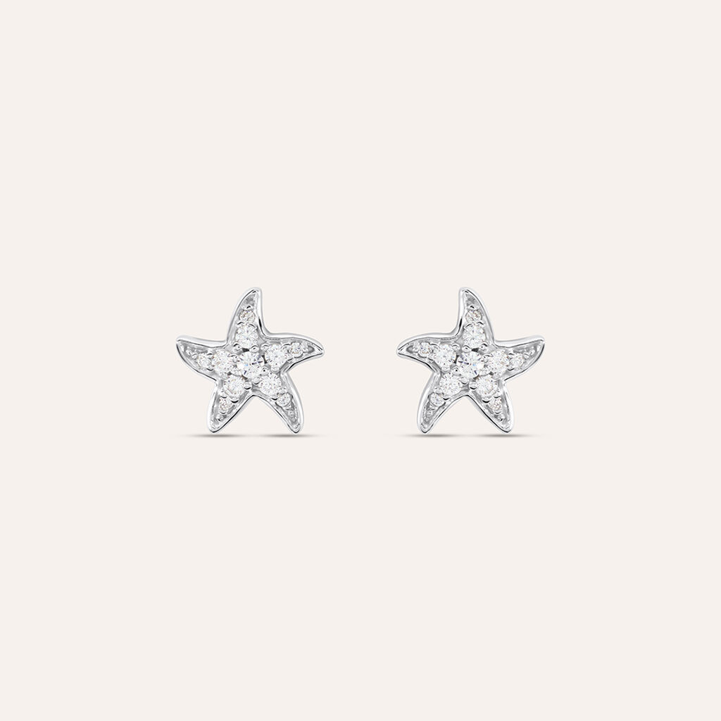 Orecchini Lobo Silver Moments Argento Rodiato Cubic Zirconia - Orecchini a Lobo Donna | Stroili