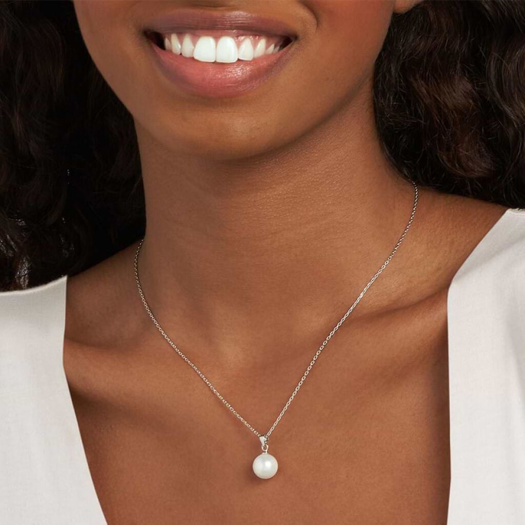 Collana Silver Pearls Argento Rodiato Perla sintentica - Collane Donna | Stroili