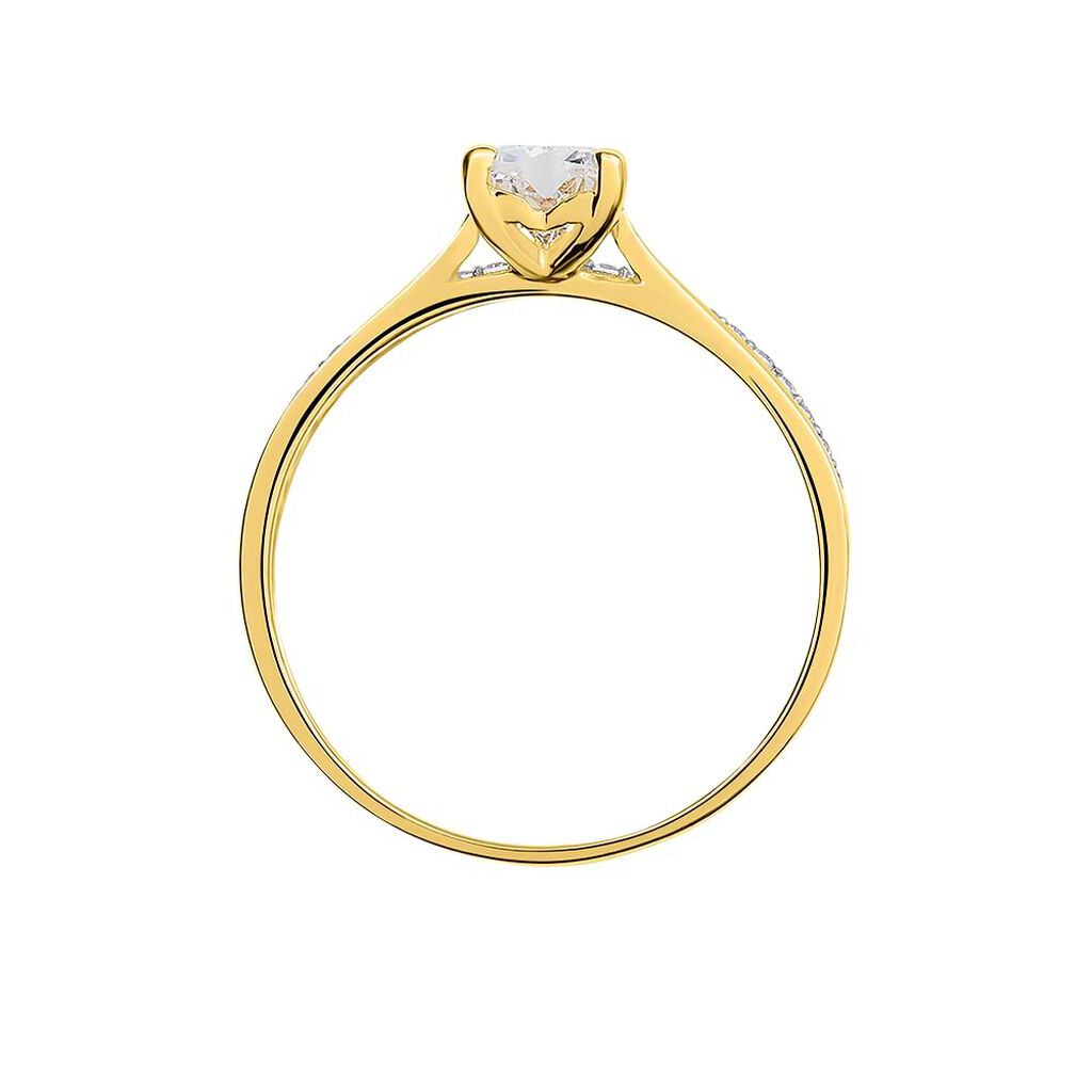 Anello Solitario Claire Oro Giallo Cubic Zirconia - Anelli con Pietre Donna | Stroili