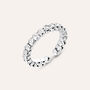 Anello Eternity Romantic Shine Metallo Cristallo