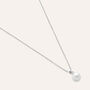 Collana Silver Pearls Argento Rodiato Perla sintentica