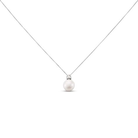 Collana Gold Pearls Oro Bianco Perla D'Acqua Dolce Diamante - Collane Donna | Stroili