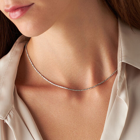 Catenina Colette Oro Bianco - Collane Catena Donna | Stroili