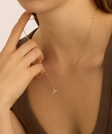 Pendente Po&egrave;me Oro Giallo Cubic Zirconia