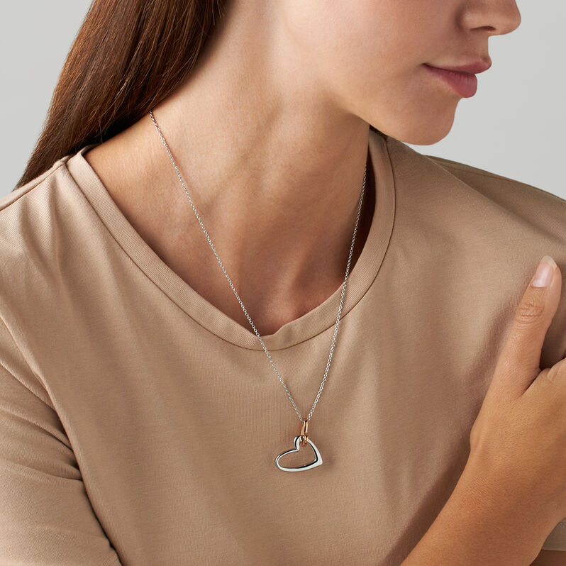 Collana Lady Code Acciaio Bicolore Bianco / Rosa - Collane Donna | Stroili