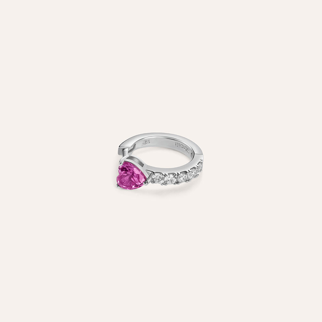Orecchini A Cerchio Silver Elegance Argento Rodiato Cubic Zirconia - Orecchini a Cerchio Donna | Stroili