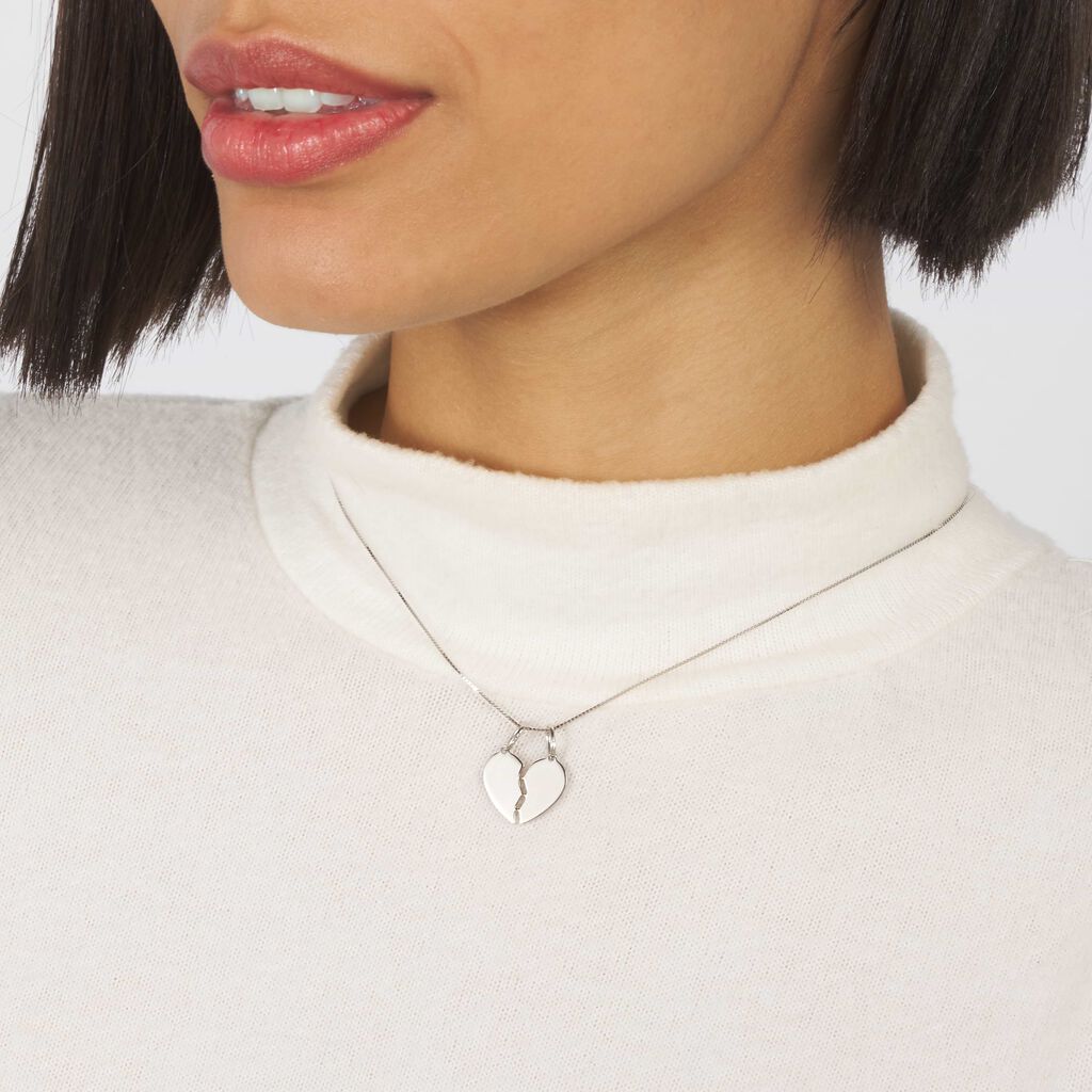 Pendente Silver Collection Argento Rodiato - Ciondoli con Incisione Donna | Stroili