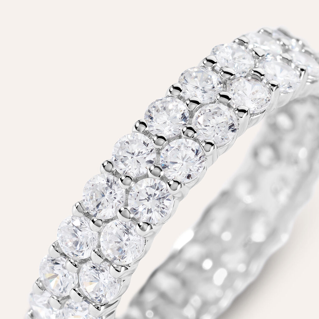Anello Eternity Silver Elegance Argento Cubic Zirconia
