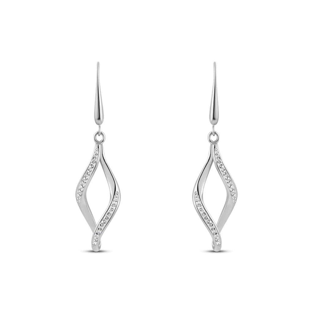 Orecchini Pendenti Lady Shine Acciaio Cristallo - Orecchini Pendenti Donna | Stroili