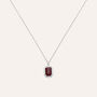 Collana Charlotte Oro Bianco Rubino Diamante