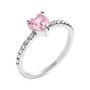Anello Solitario Lady Chic Acciaio Cristallo