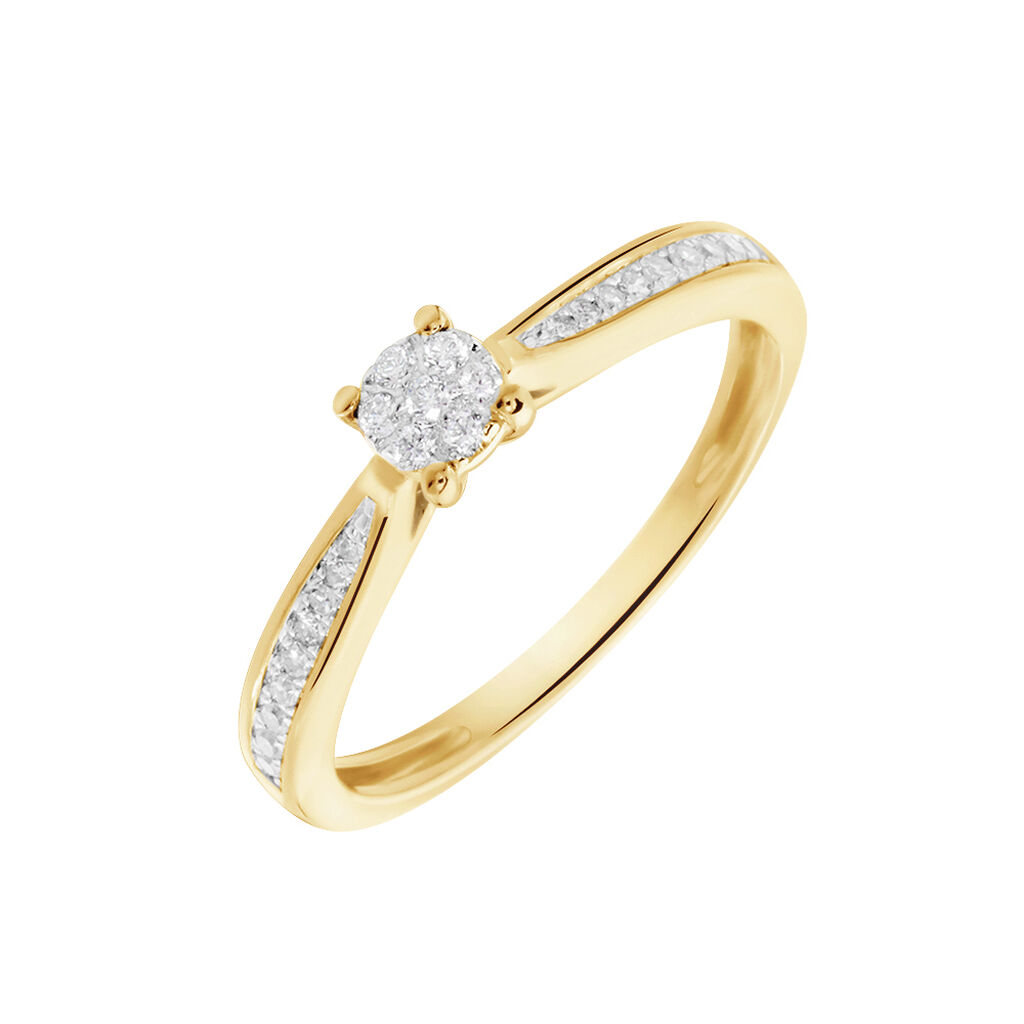 Anello Solitario Sophia Oro Giallo Diamante - Anelli con Pietre Donna | Stroili