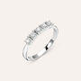 Anello Riviere Diamotion Oro Bianco Diamante