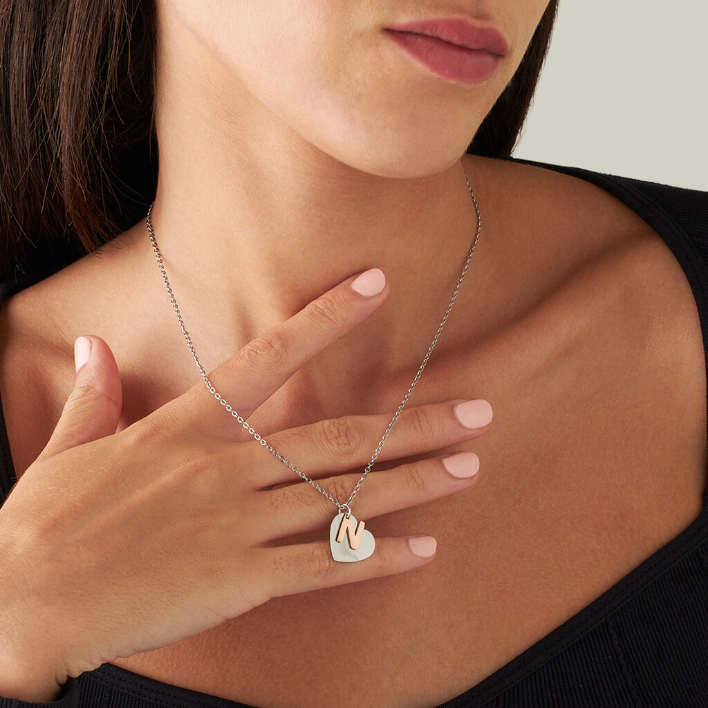 Collana Lady Chic Acciaio Bicolore Bianco / Rosa - Collane Donna | Stroili