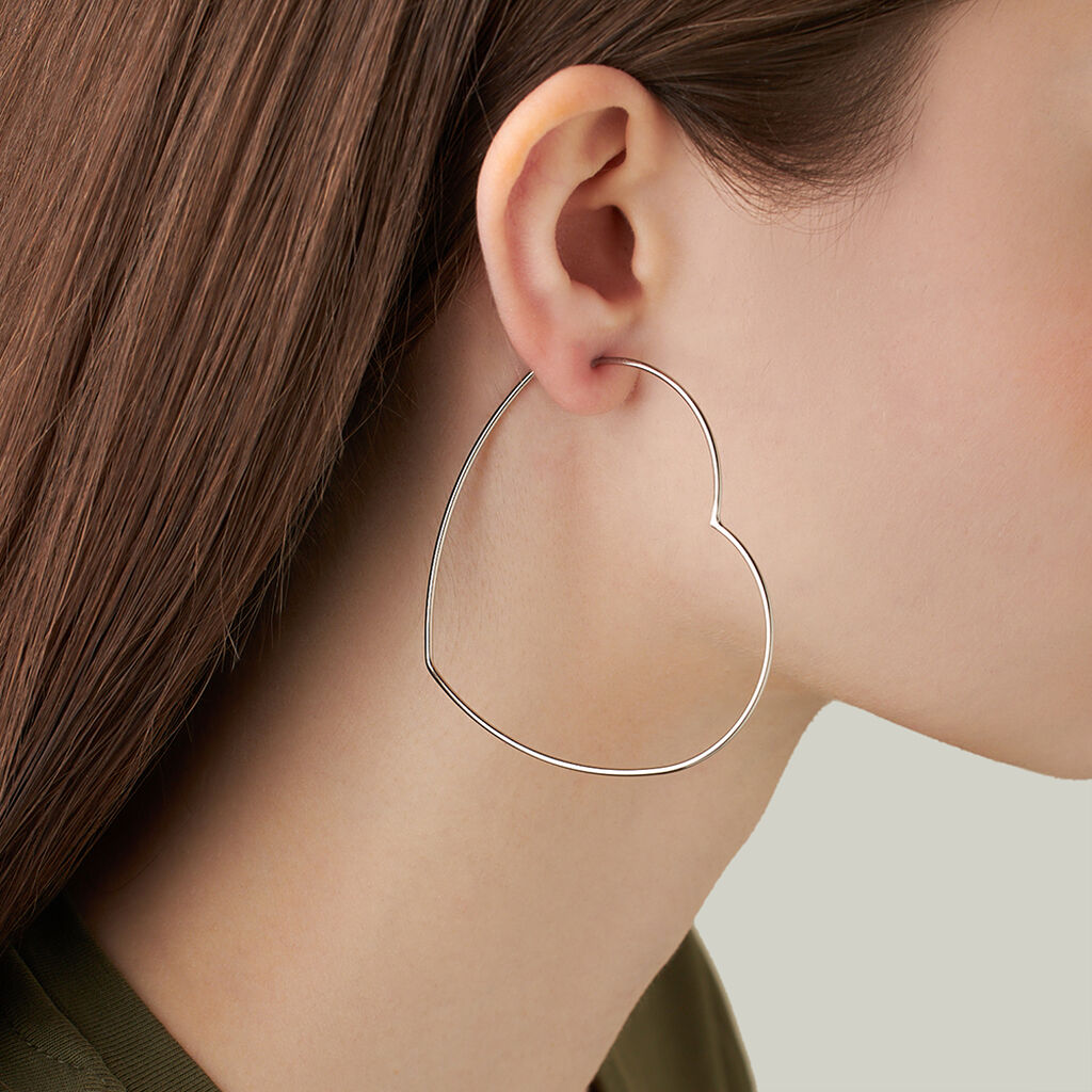 Mono Orecchino A Cerchio Silver Collection Argento Rodiato - Mono Orecchino Donna | Stroili