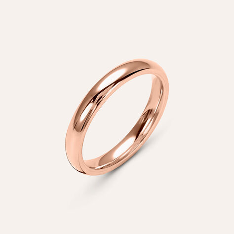Fede Comoda 3 mm Oro Rosa - Anelli con Incisione Unisex | Stroili