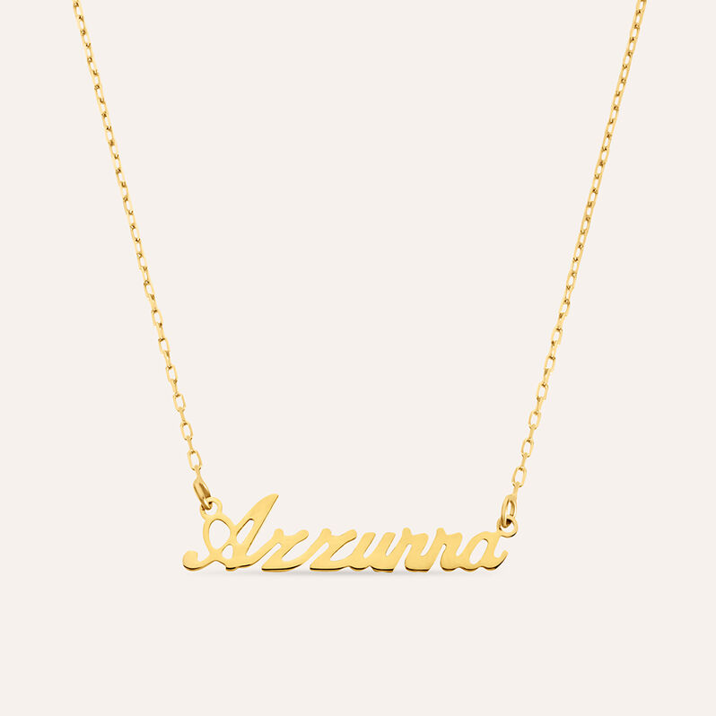 Collana Azzurra Gold Names Oro Giallo - Collane Unisex | Stroili