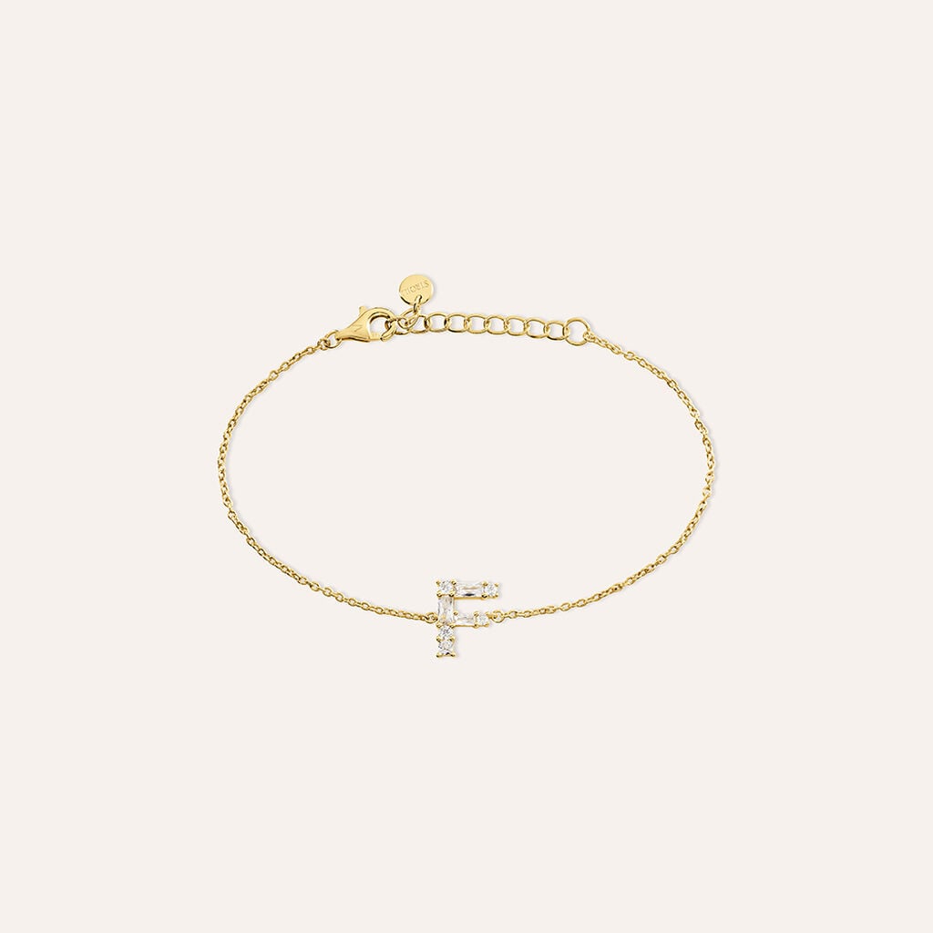Bracciale Silver Glow Argento Dorato Cubic Zirconia