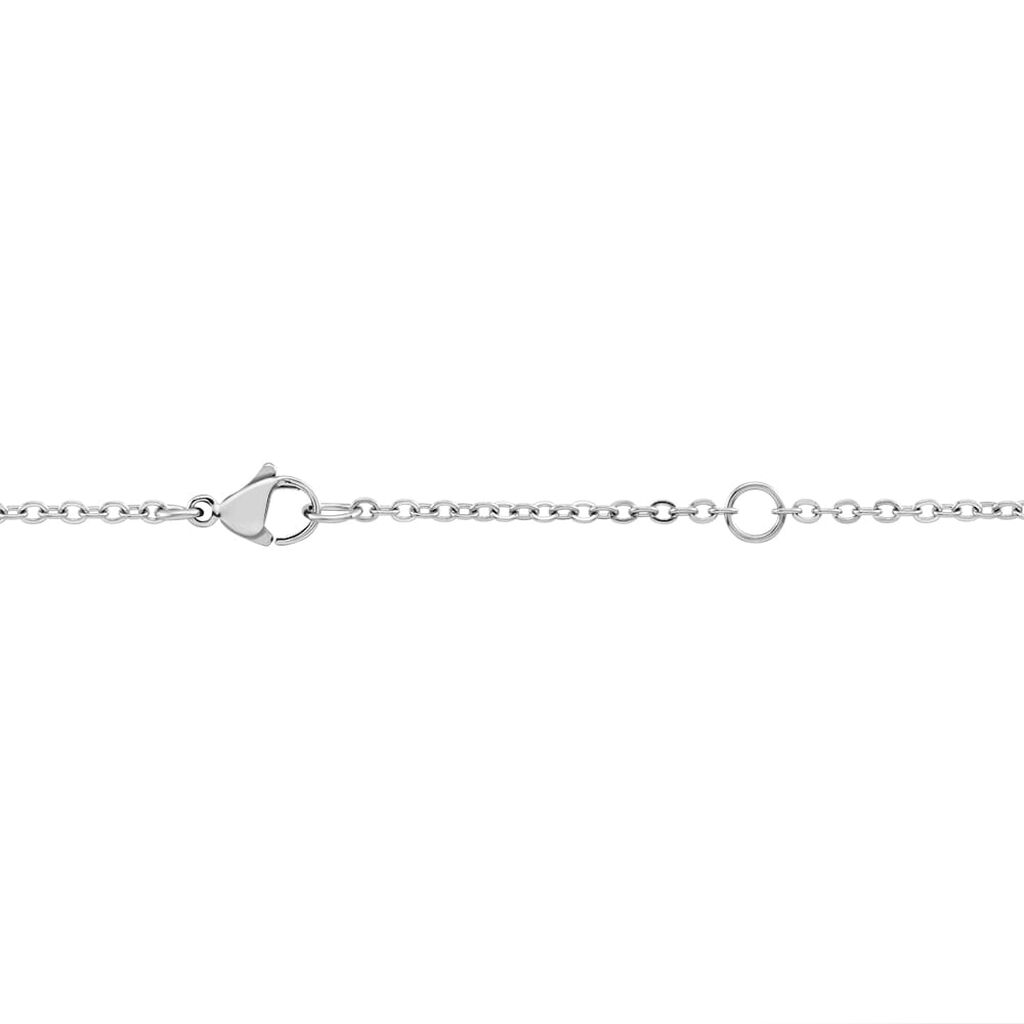 Collana Man Code Acciaio Bicolore Bianco/Rosa Cristallo - Collane Uomo | Stroili