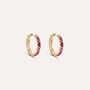 Orecchini A Cerchio Golden Dream Placcato Oro Giallo Cubic Zirconia