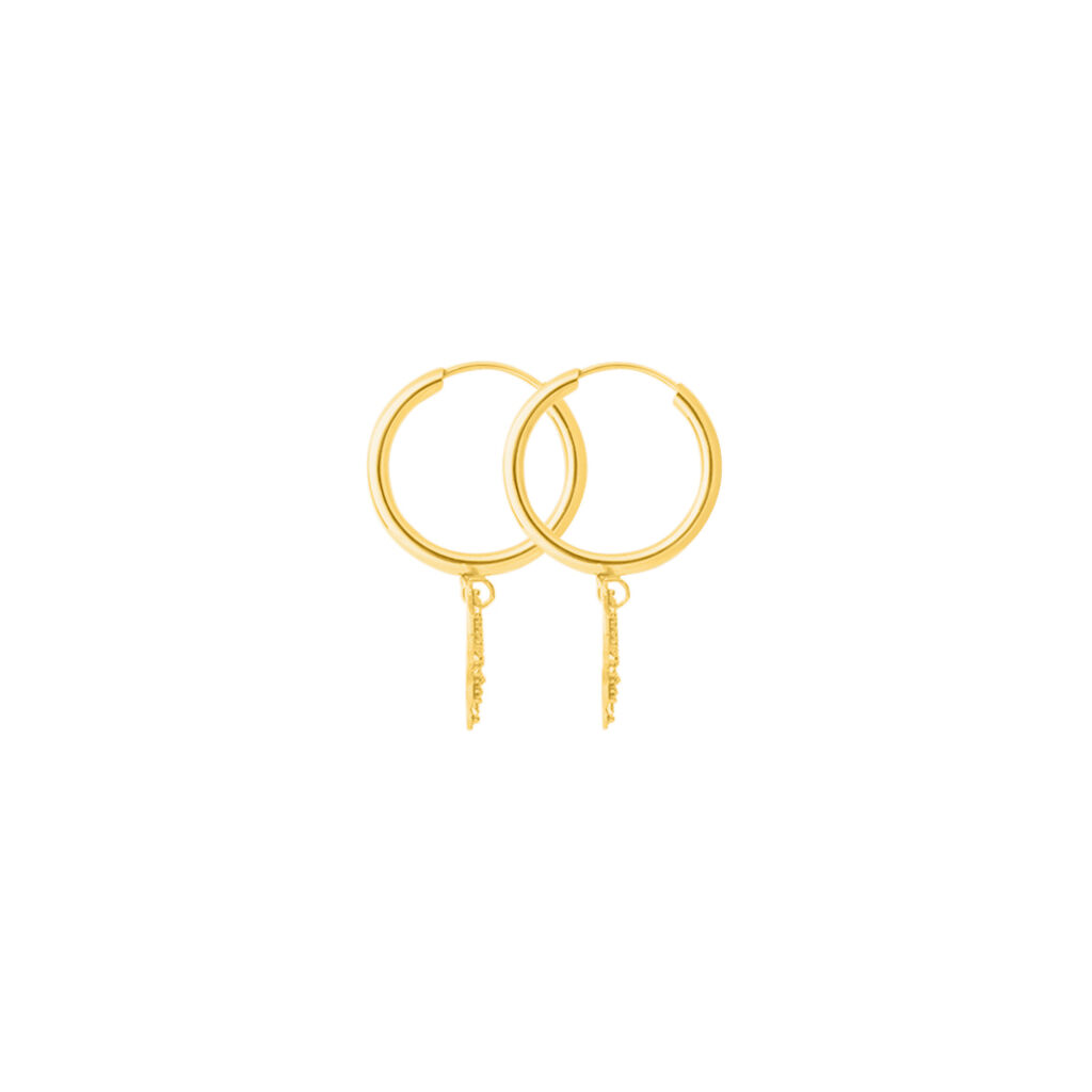 Orecchini A Cerchio Toujours Oro Giallo Cubic Zirconia - Orecchini a Cerchio Donna | Stroili