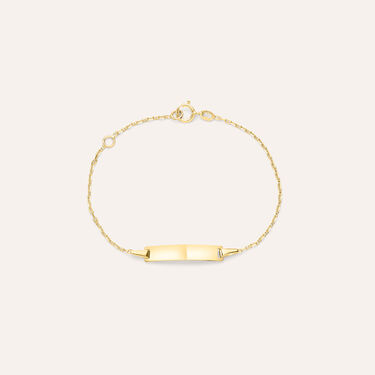 Bracciale Con Targhetta Holy Oro Giallo Bracciale Con Targhetta Holy Oro Giallo