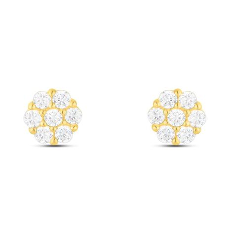 Orecchini Lobo Bon Ton Oro Giallo Cubic Zirconia - Orecchini a Lobo Donna | Stroili
