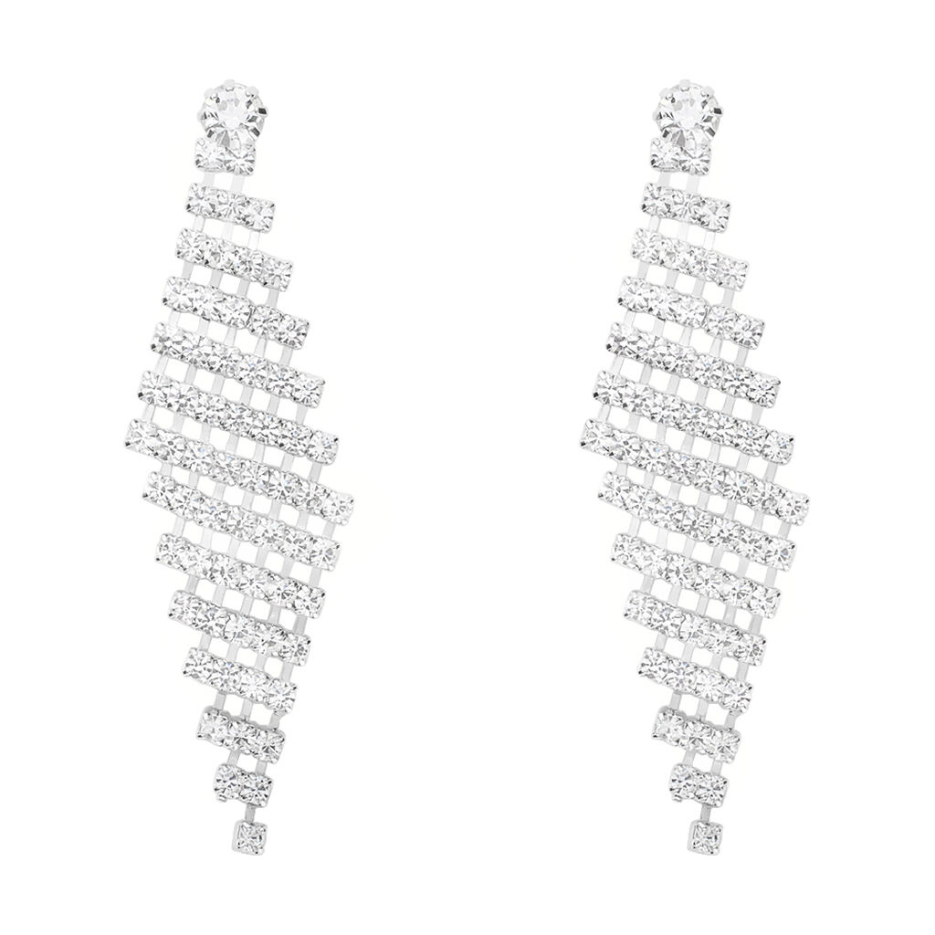 Orecchini Pendenti Romantic Shine Metallo Cristallo