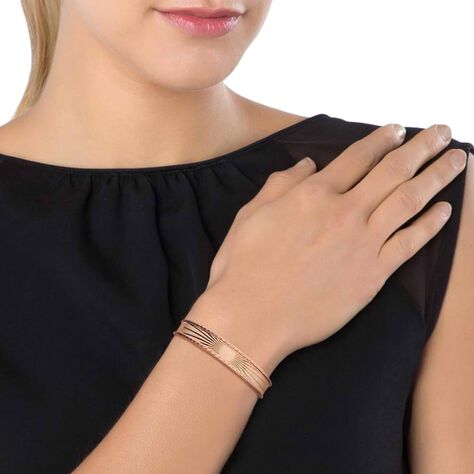 Bracciale bangle raggi in bronzo rosato - Bracciali Donna | Stroili