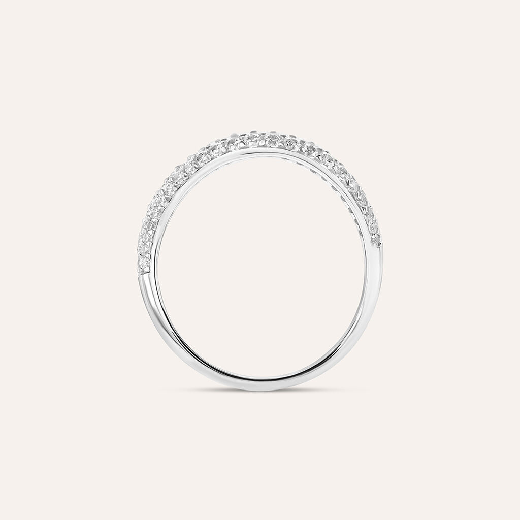 Anello Fantasia Silver Shine Argento Rodiato Cubic Zirconia - Anelli con Pietre Donna | Stroili