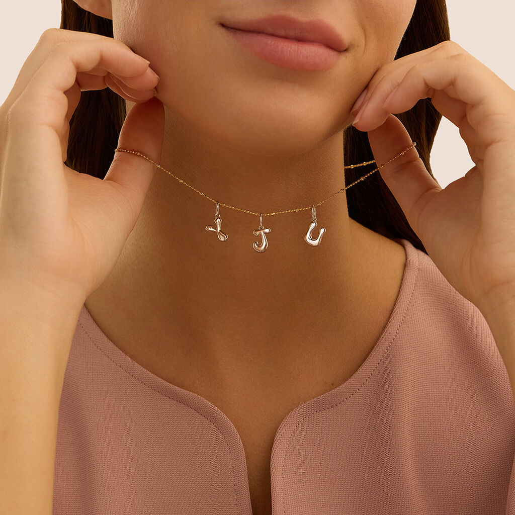 Pendente Love Beats Argento Rodiato