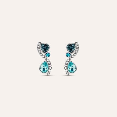 Orecchini Lobo Violet Ottone Cristallo - Orecchini a Lobo Donna | Stroili