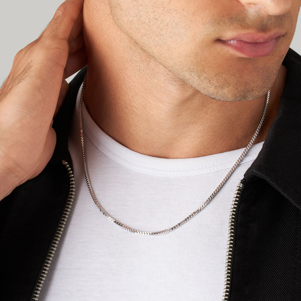 Catena Gentleman Argento Rodiato - Collane Catena Uomo | Stroili