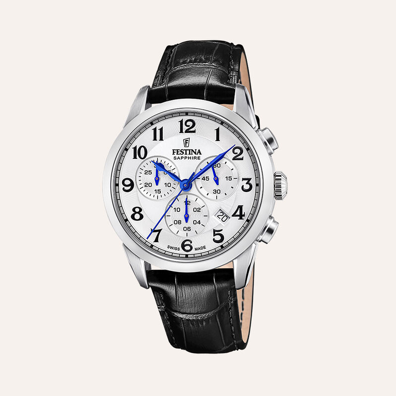 Orologio Al Quarzo Festina Swiss Made Chrono F20041/1 - Orologi con Datario Uomo | Stroili