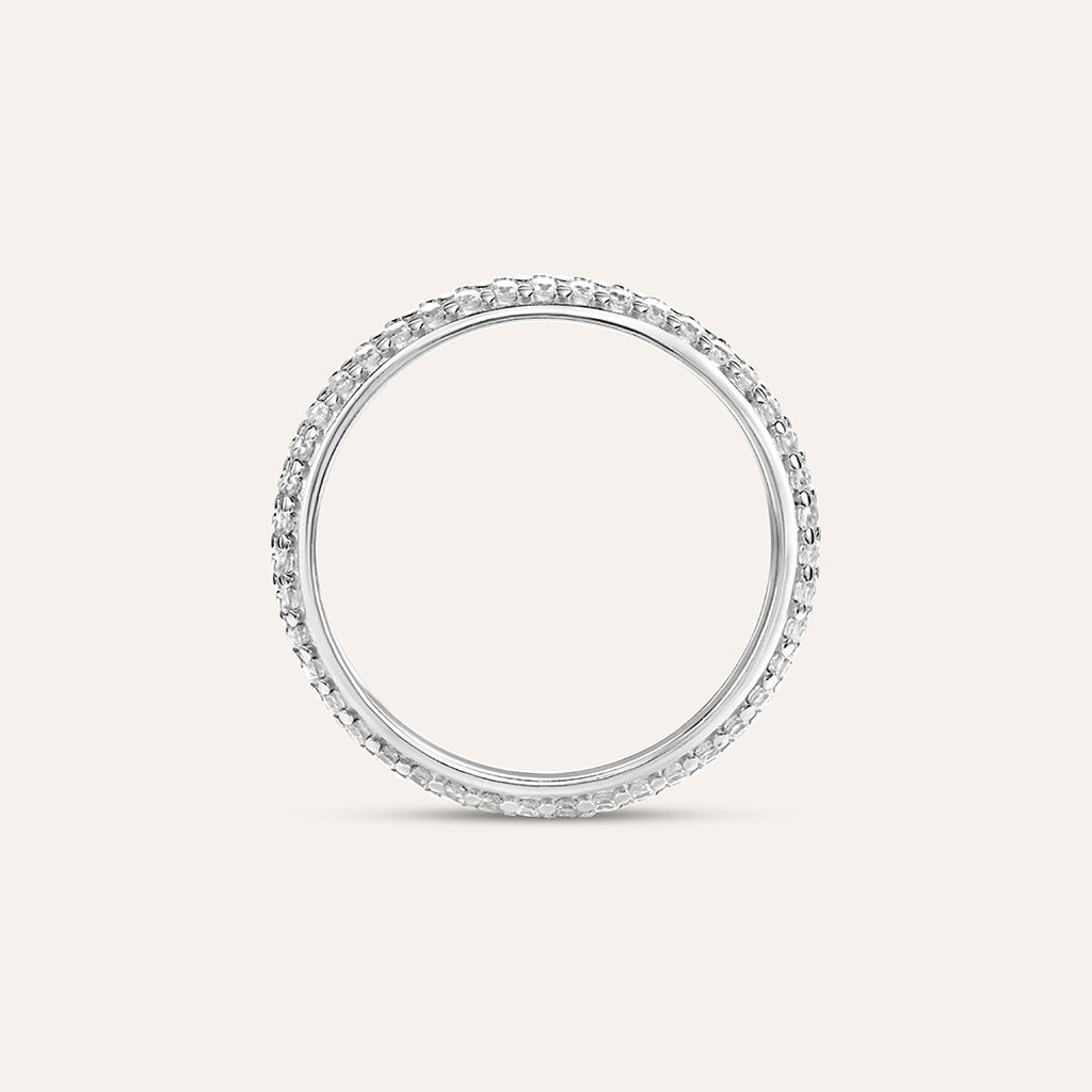 Anello Eternity Claire Oro Bianco Cubic Zirconia - Anelli Eternity Donna | Stroili