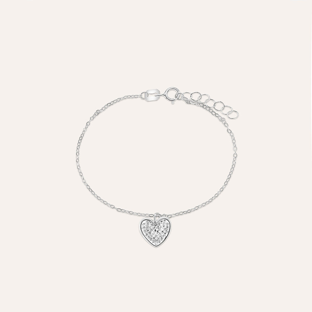 Bracciale Christelle Oro Bianco Cristallo