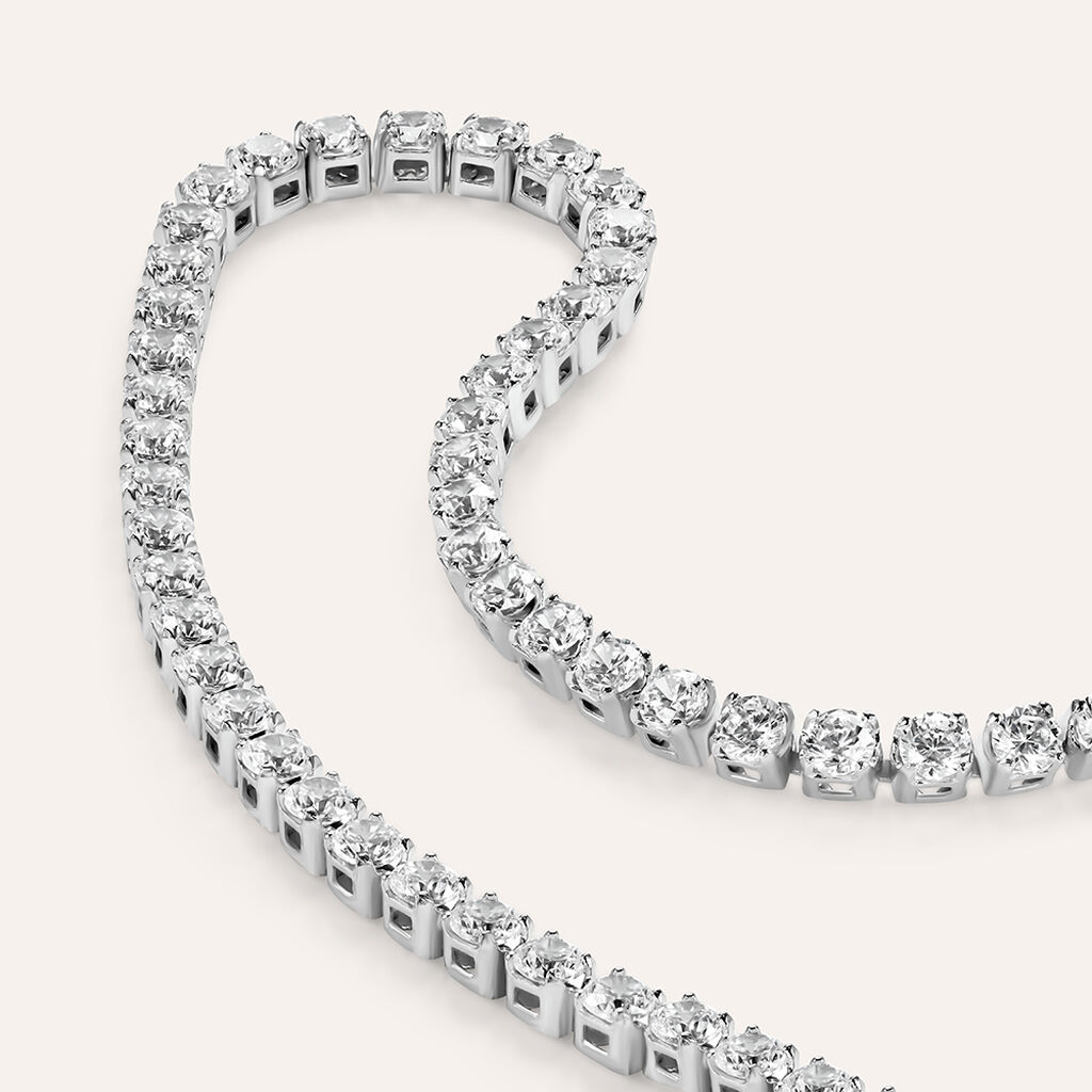 Bracciale Tennis Claire Oro Bianco Cubic Zirconia