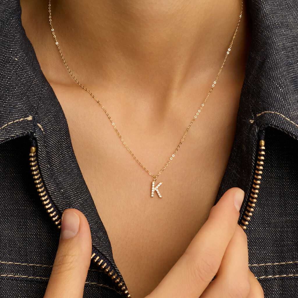 Collana Claire Oro Giallo Cubic Zirconia