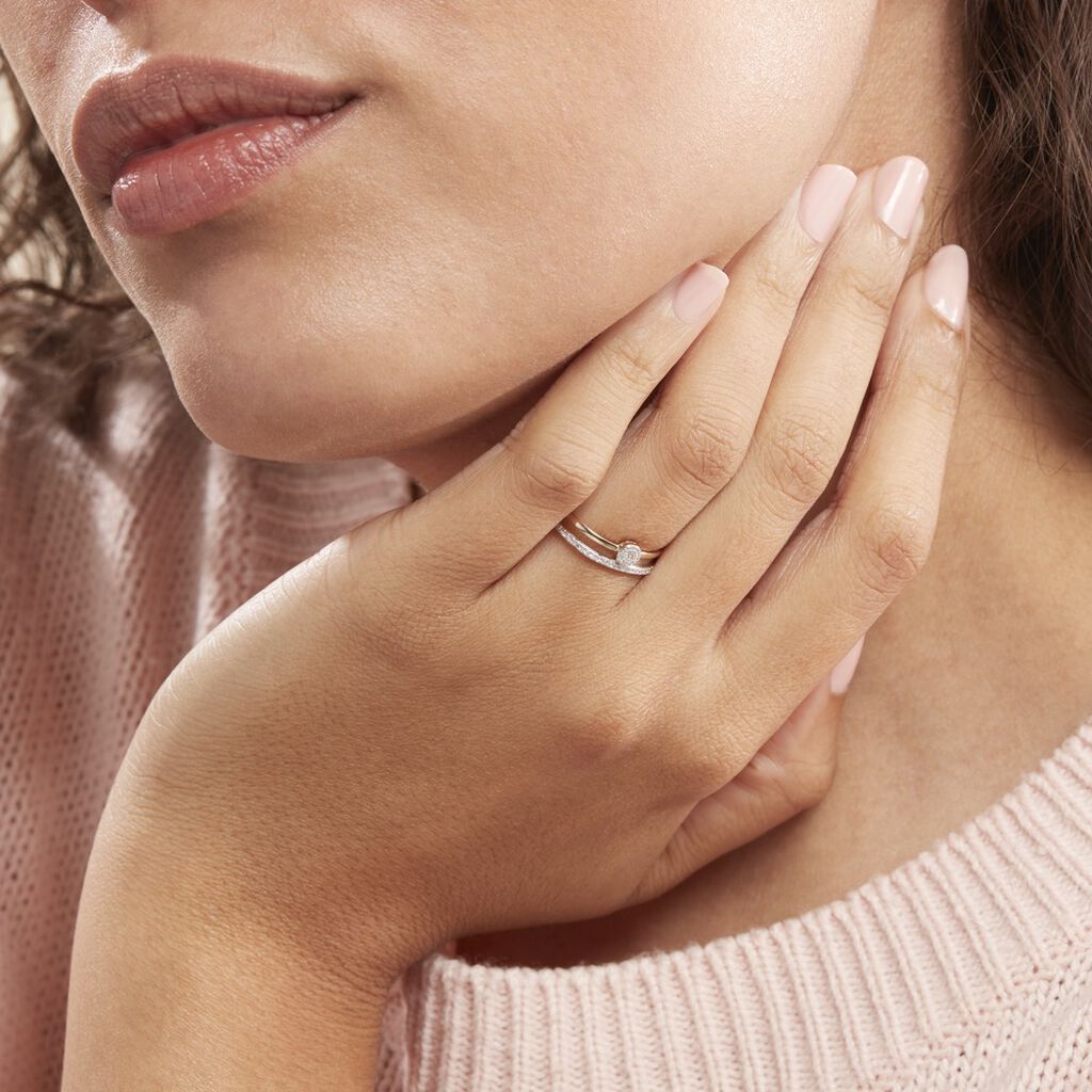 Anello Solitario Sophia Oro Giallo Diamante