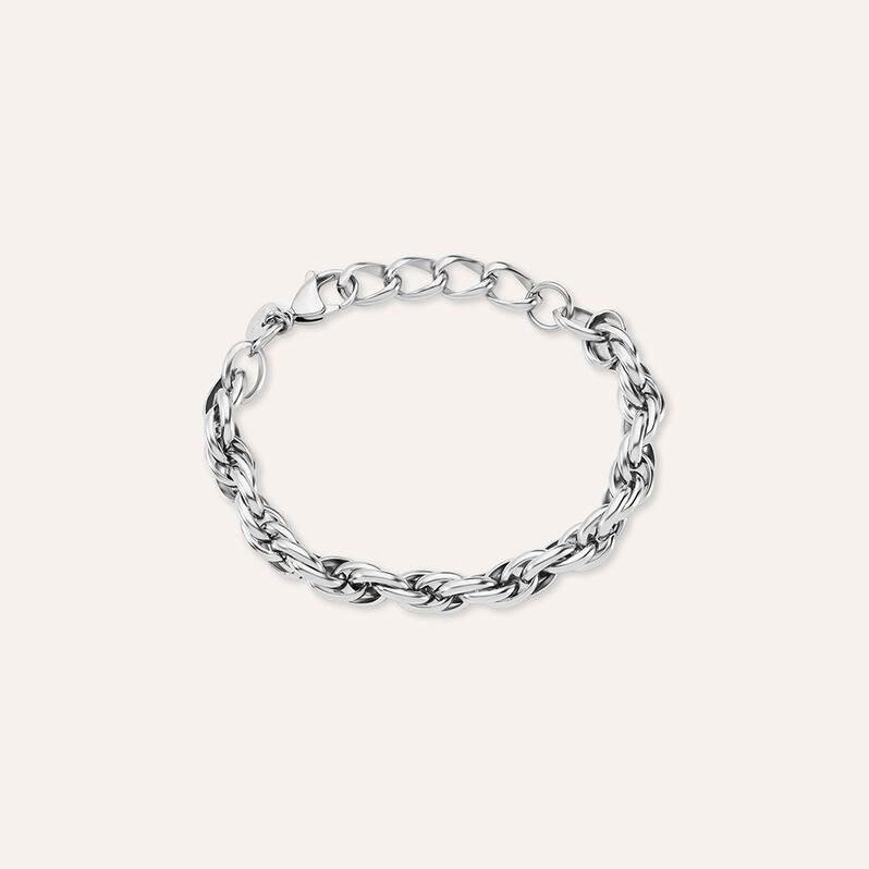 Bracciale Catena Moonlight Acciaio - Bracciali Intrecciati Donna | Stroili
