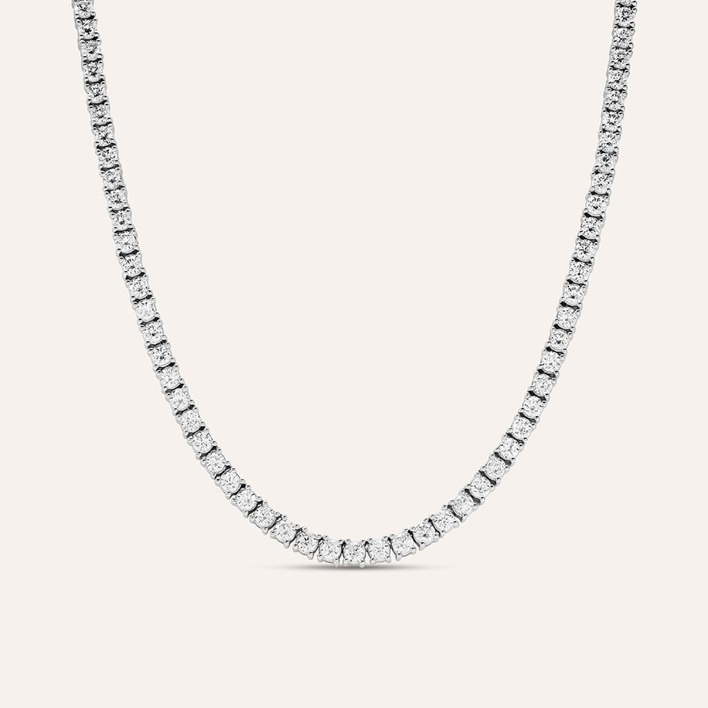Collana Tennis Diamade Oro Bianco Diamante Lab-Grown - Collane Tennis Donna | Stroili