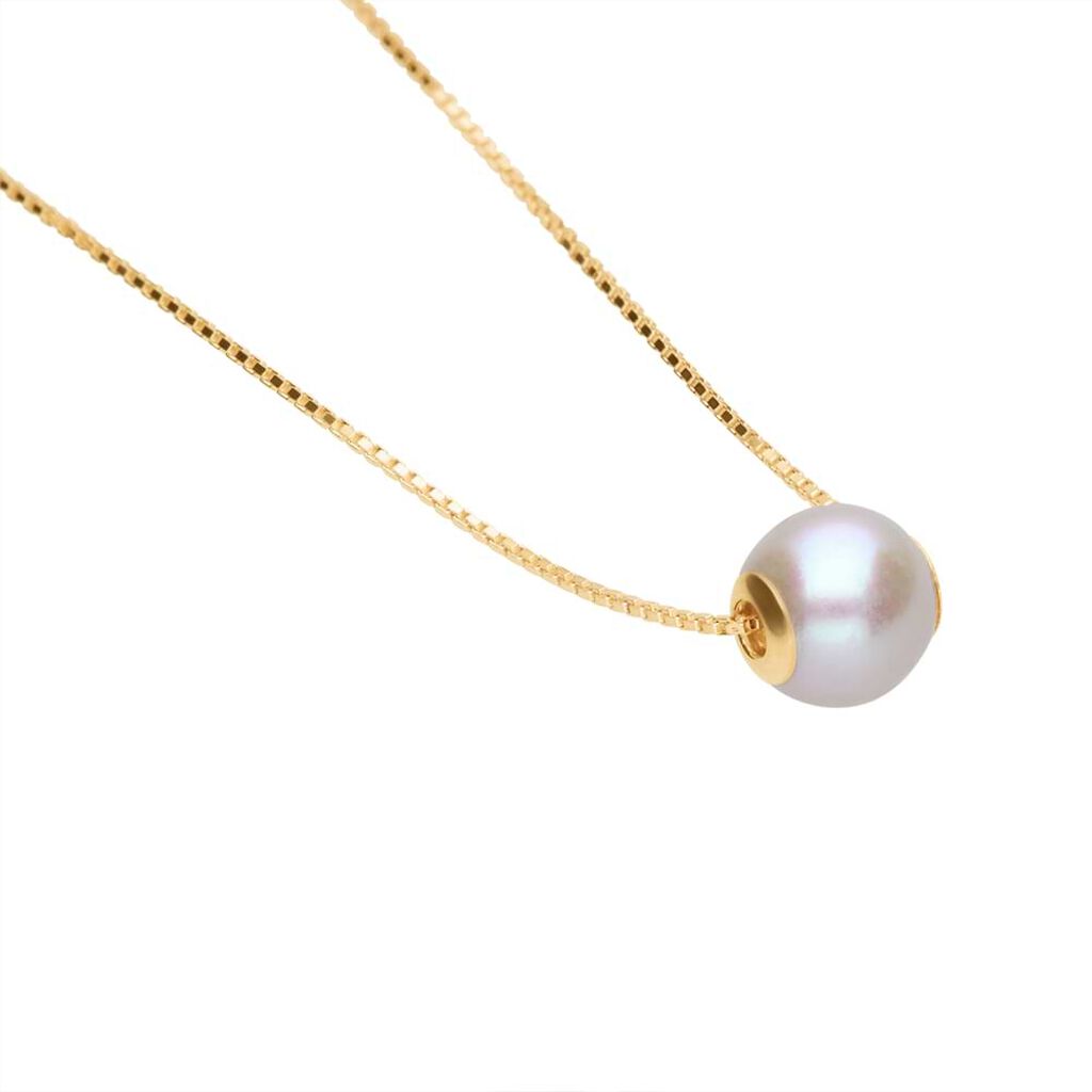 Collana Gabrielle Oro Giallo Perla D'Acqua Dolce - Collane Donna | Stroili