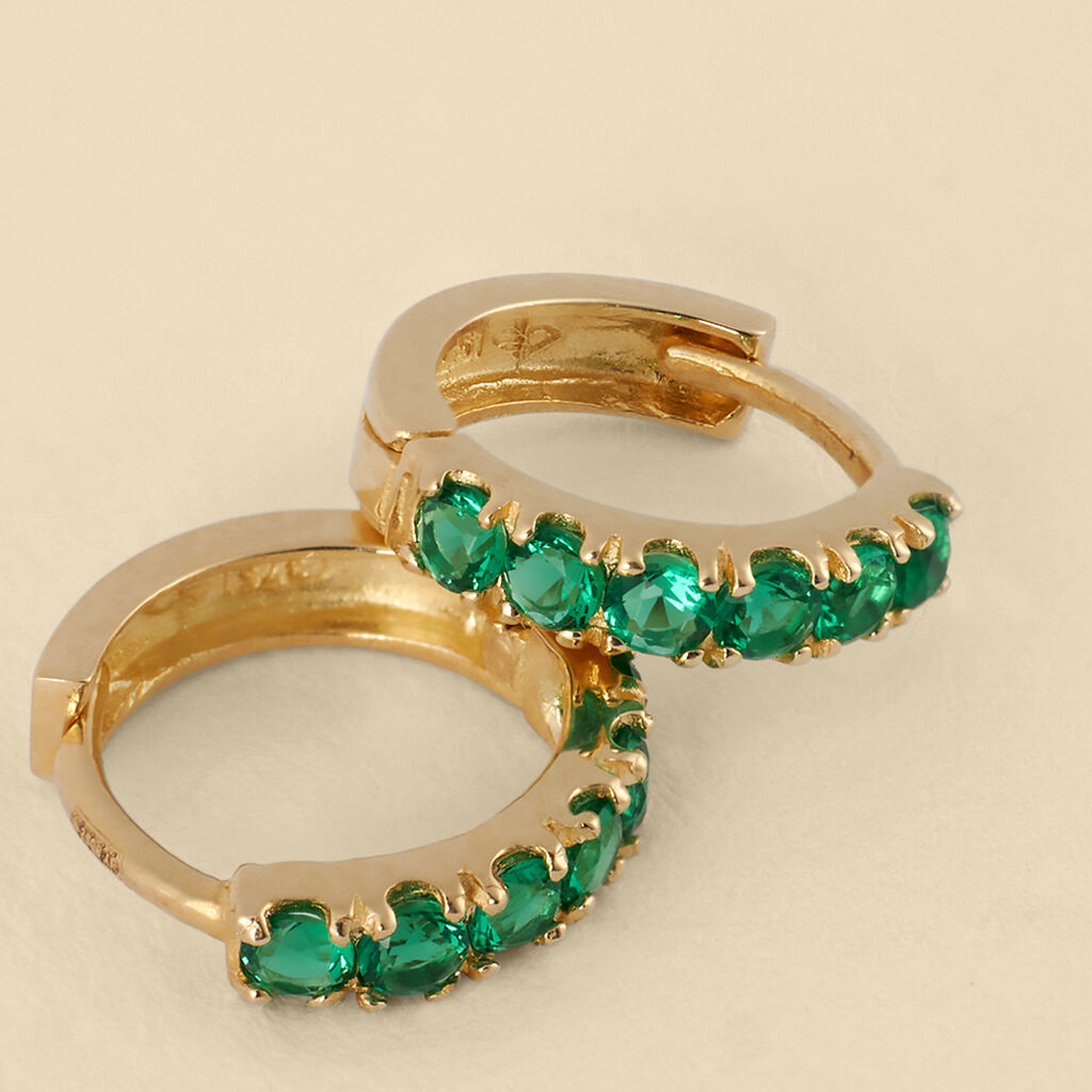 Orecchini A Cerchio Toujours Oro Giallo Cubic Zirconia - Orecchini a Cerchio Donna | Stroili
