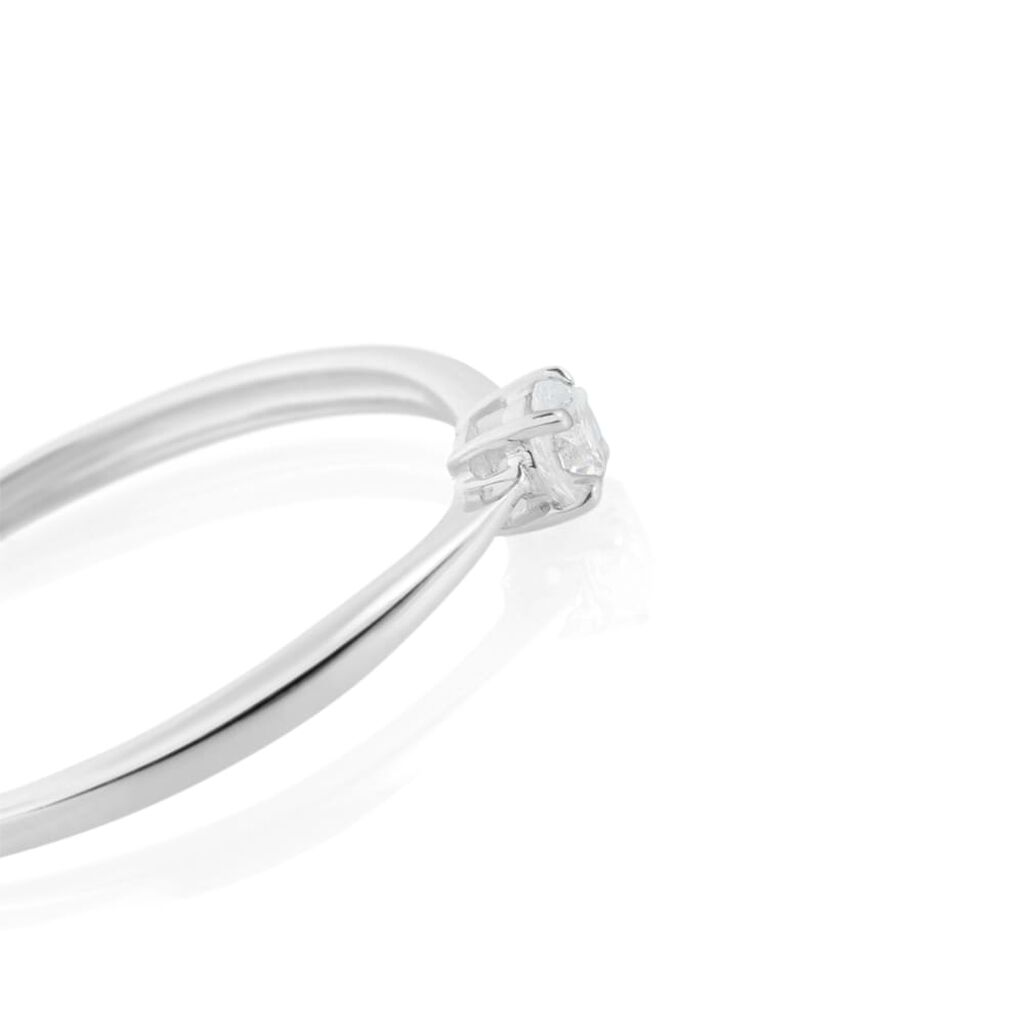 Anello Solitario Claire Oro Bianco Cubic Zirconia - Anelli con Pietre Donna | Stroili