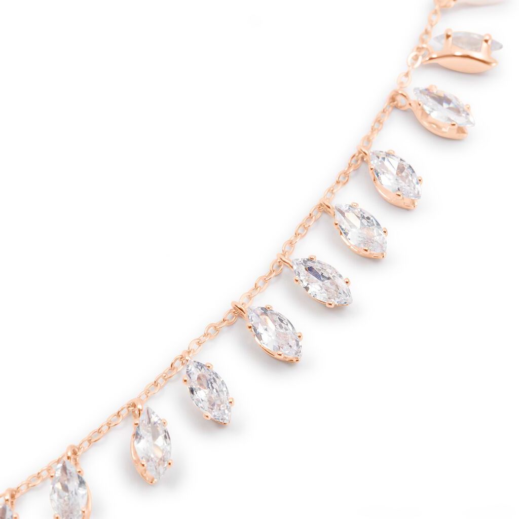 Collana Multi Punto Luce Romantic Shine Metallo Rosa Cristallo - Collane Punto Luce Donna | Stroili