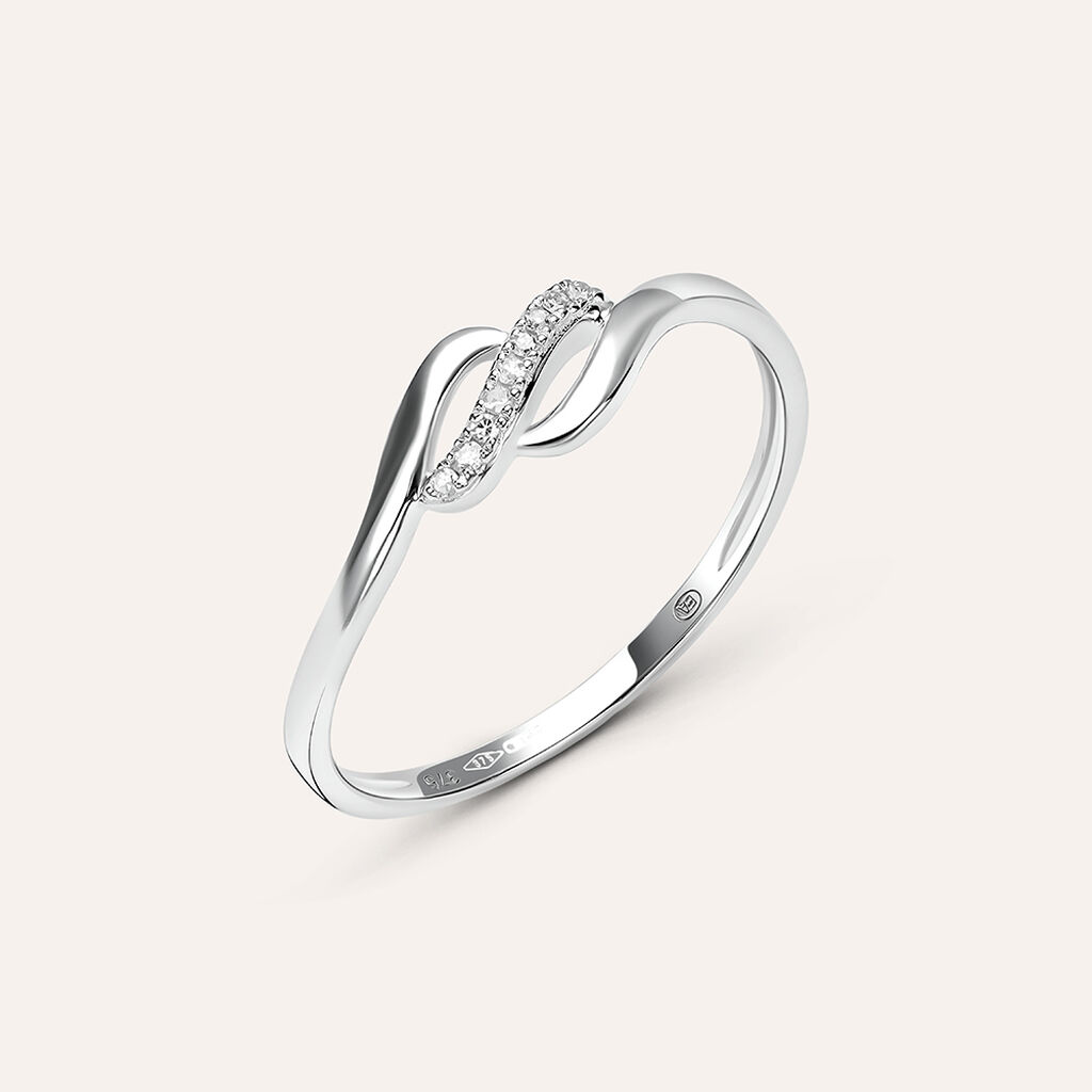 Anello Fantasia Sophia Oro Bianco E Diamanti - Anelli con Pietre Donna | Stroili