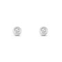 Orecchini Lobo Punto Luce Bon Ton Oro Bianco Cubic Zirconia