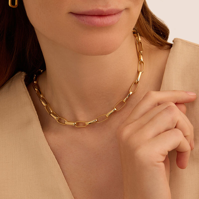 Catena Silver Collection Argento Dorato - Collane Catena Donna | Stroili