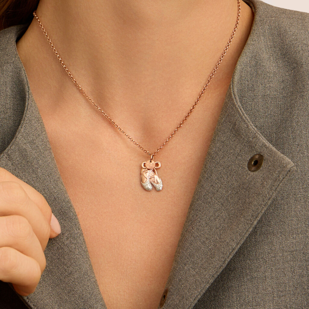 Pendente Love Beats Argento Rosa