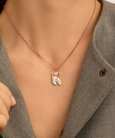 Pendente Love Beats Argento Rosa